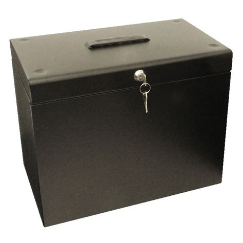 cathedral a4 metal file box|A4 Metal Home File Box with 5 Suspension Files .